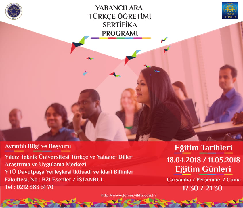 YTÜ TÖMER-Yabancılara Türkçe Öğretimi Sertifika Programı