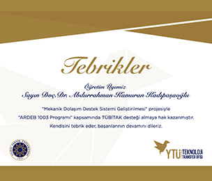 Öğretim Üyemizin Başarısı