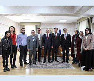 YTÜ Sosyal İnovasyon Uygulama ve Araştırma Merkezi yönetim kurulu ve kongre ekibinin Rektörümüzü ziyareti