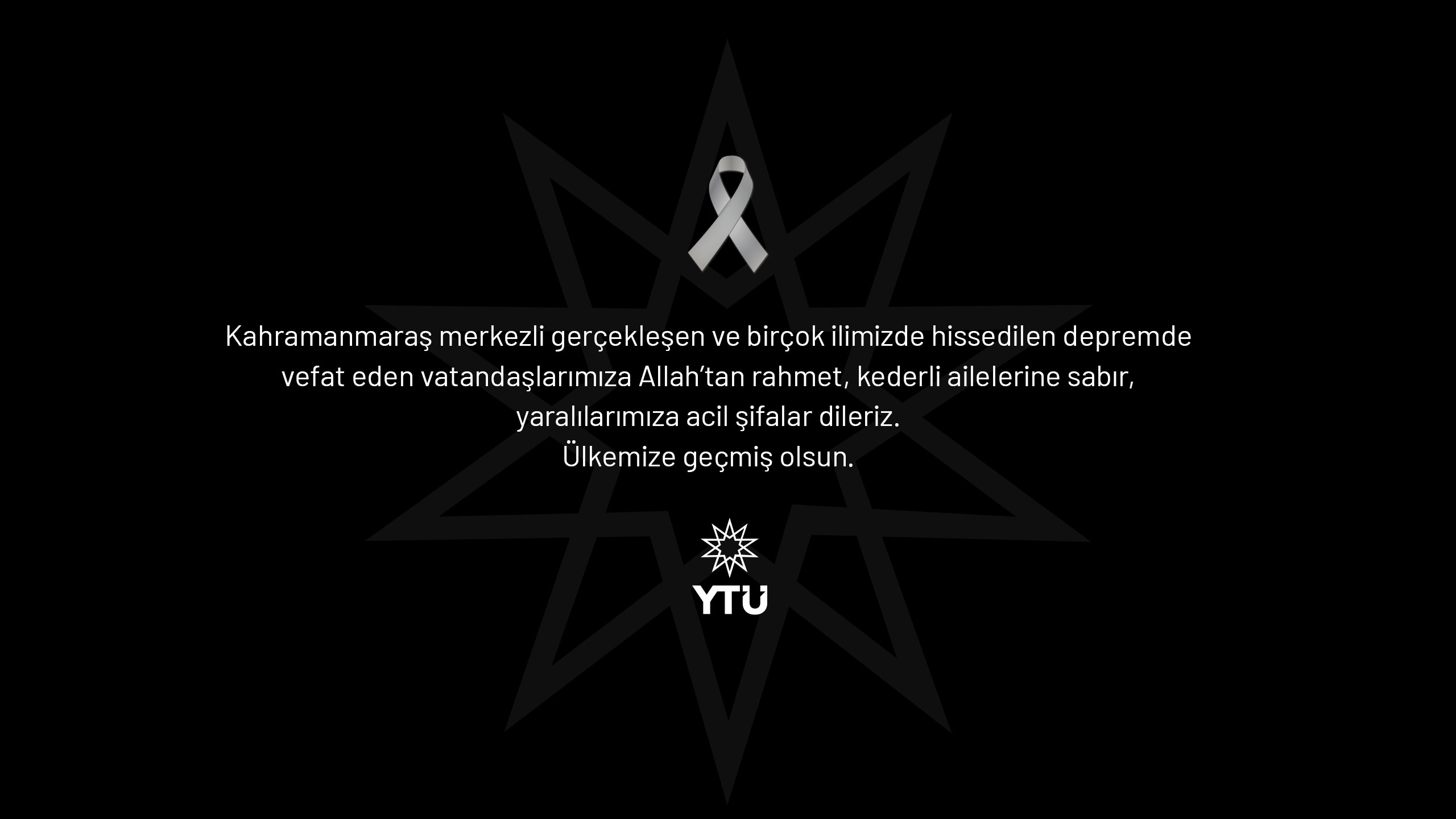 YTÜ Taziye Mesajı
