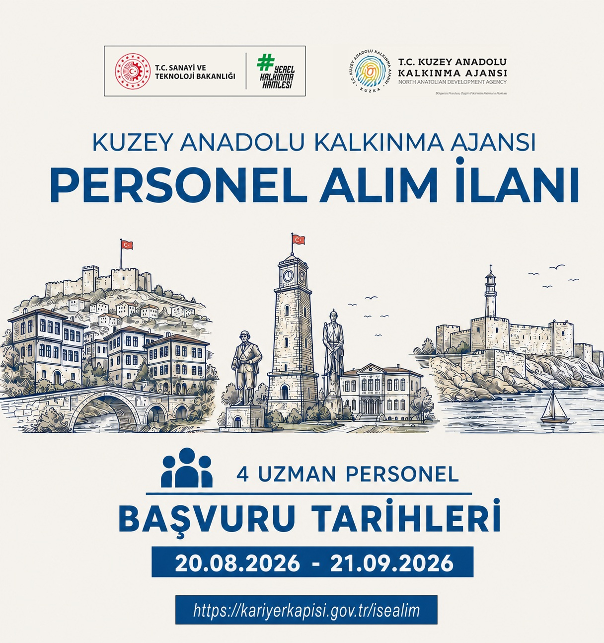 Kuzey Anadolu Kalkınma Ajansı Personel Alım İlanı